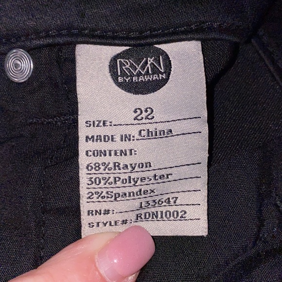 Black RWN Skinny Jeans - Picture 5 of 5